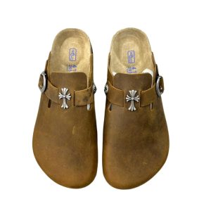 Premium Birkenstock x Chrome Hearts Genuine Leather Shoes