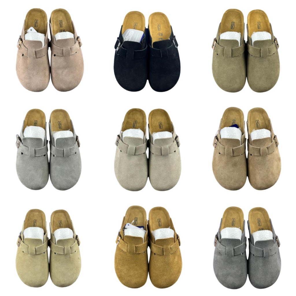 Premium Birkenstock Leather & Cork Semi-Enclosed Shoes
