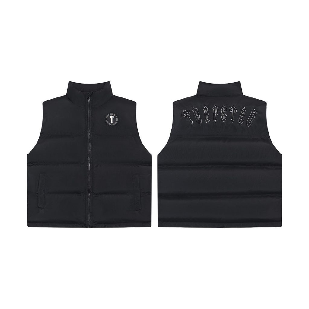 Trapstar letter embroidered cotton vest