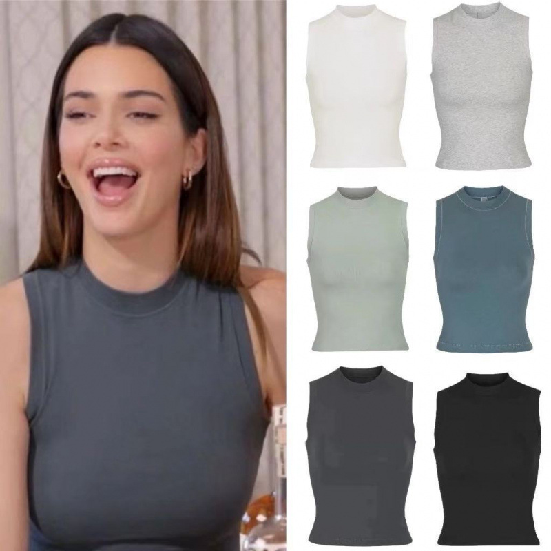 Kim Kardashian-Style Basic Sleeveless Undershirt