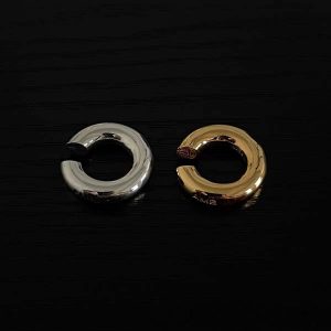 18K Gold AMB Letter Earrings