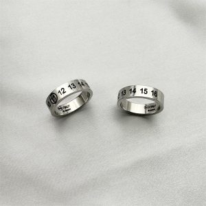 925 Sterling Silver Classic Number Ring