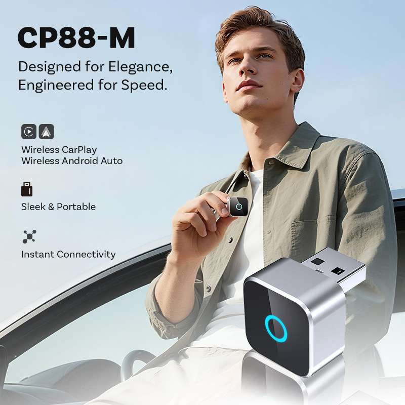 CarPlay adapter, CarPlay and RoIP Auto 2-in-1 adapter