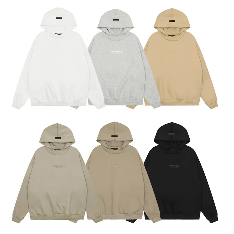 Premium ESSENTIALS hooded sweatshirt with fleece lining