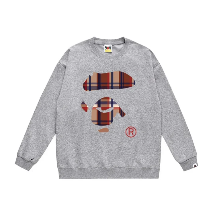 Premium Trendy Ape Head New Terry Crew Neck Sweatshirt