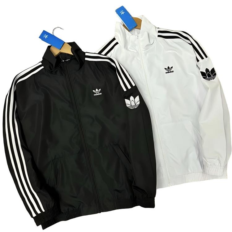 Adidas three-stripe track jacket for men