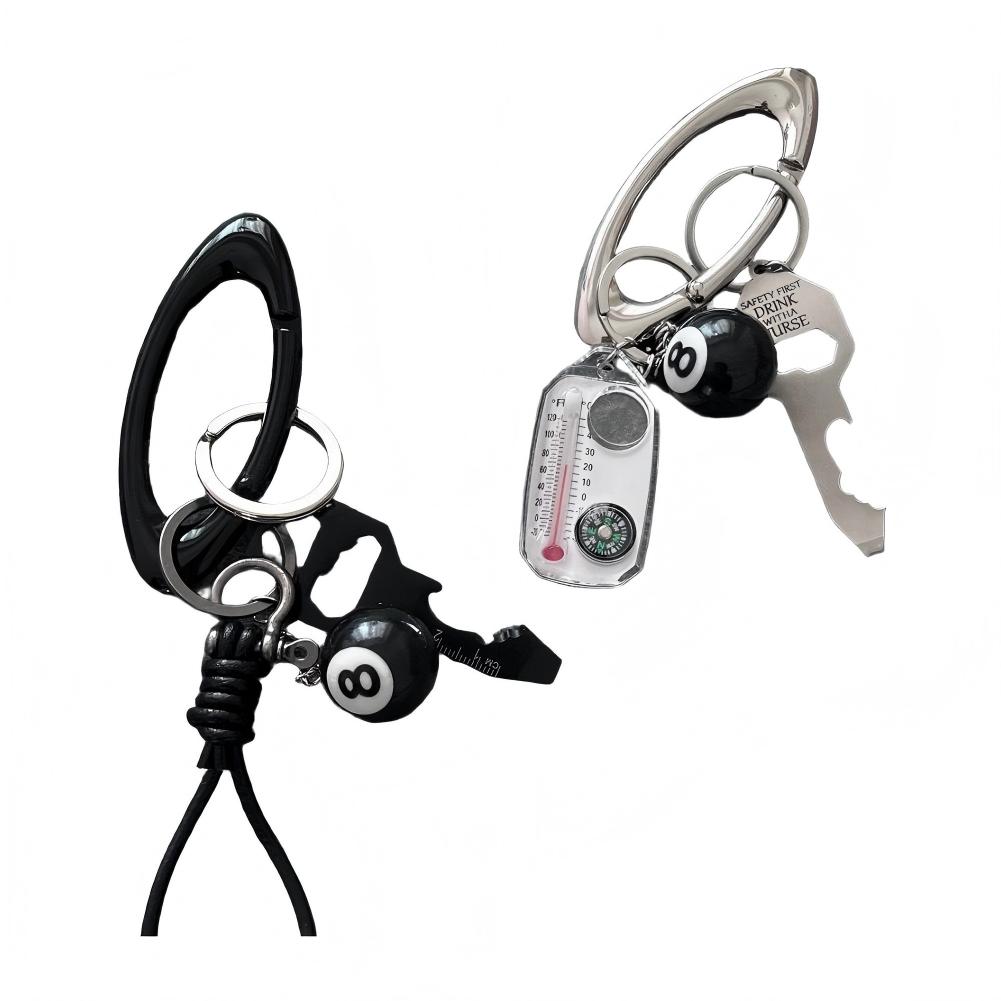 Oak metal keychain for clothing accessories