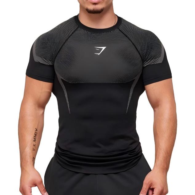 New Running Sports Casual Quick-Drying Stretch T-Shirt