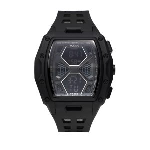 New digital tonneau-style men’s luminous watch
