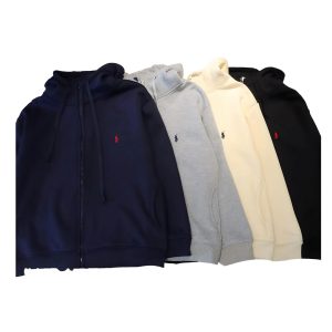 Ralph Lauren fleece hooded sweatshirt jacket