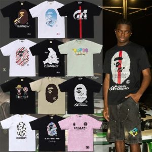 Premium BAPE T-shirt Camouflage Crew Neck