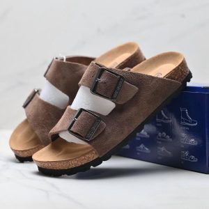 Birkenstock Arizona Leather Non-Slip Slides