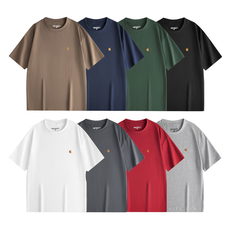 High-Quality Carhartt Embroidered Pure Cotton T-Shirt