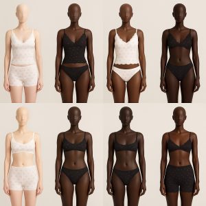 Triangle Cami, Boy Short, Dipped Thong, Scoop Bralette
