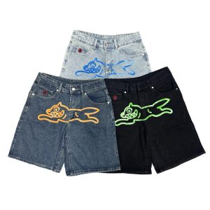 BBC ICECREAM Flying Dog Denim Shorts