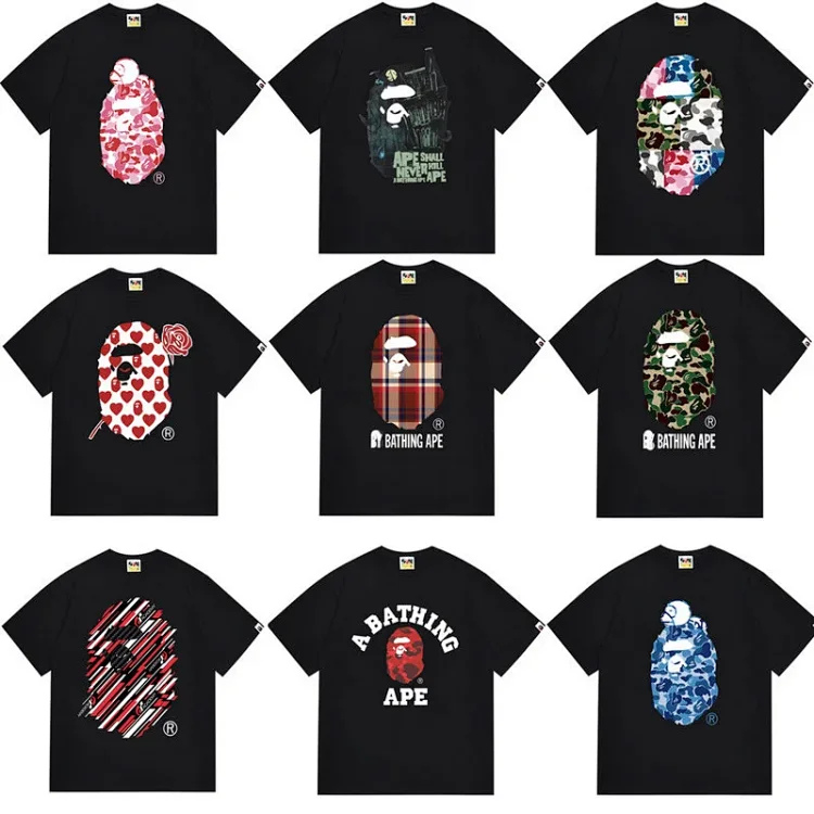 BAPE 260g Streetwear Print T-Shirt
