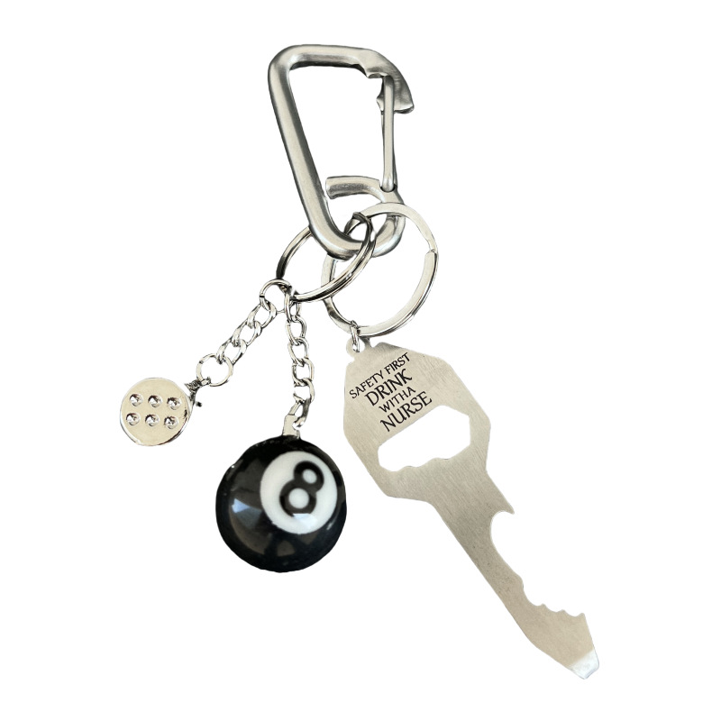 High-Quality Carabiner Bag Charm & Keychain Pendant