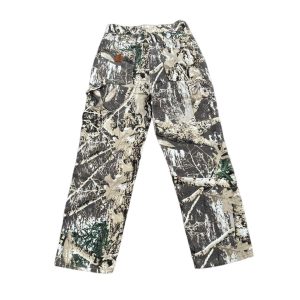 Carhartt Embroidered-Logo Distressed Work Pants