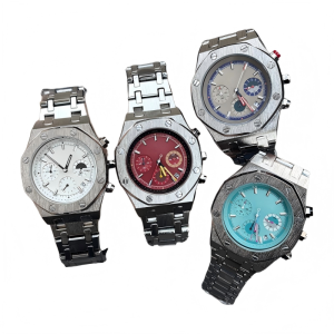 New Roman Numeral Calendar Waterproof Steel Band Watch