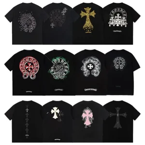 Chrome Hearts Cross Horseshoe Sanskrit Print T-Shirt
