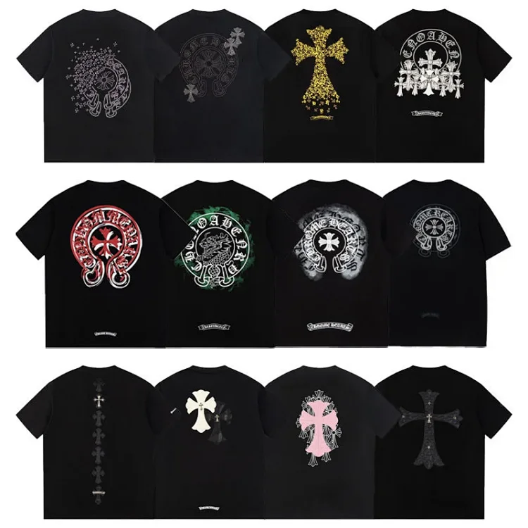 Chrome Hearts Cross Horseshoe Sanskrit Print T-Shirt