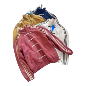 Adidas Chinese Style Frog Button Suede Jacket