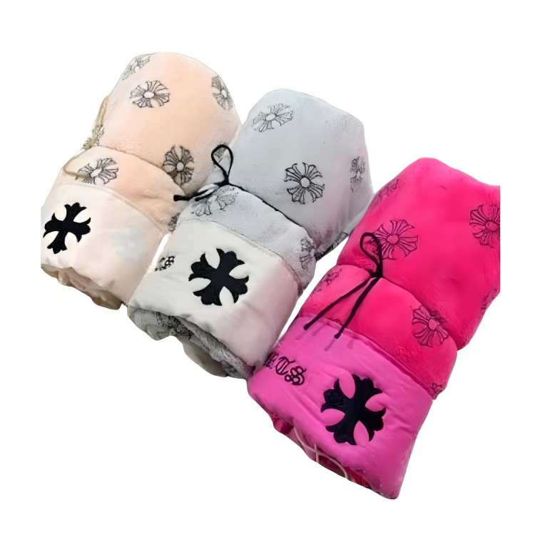 2026 New Chrome Hearts Coral Fleece Extra Large Towel