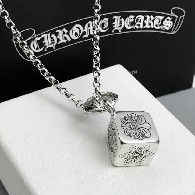 High Quality Chrome Hearts Cross Hourglass Long Necklace