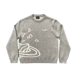 Broken Planet Planet Embroidery Knit Sweater