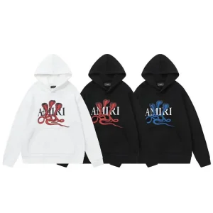 New AMIRI Cobra Letter Print Hoodie
