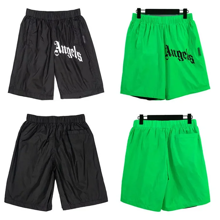 Palm Angels Letter Print Beach Shorts