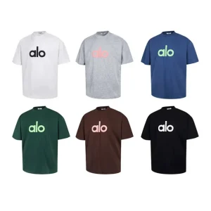 ALO Classic Letter Multi-Color T-Shirt