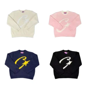 CORTEIZ Letter Logo Warm Knit Sweater
