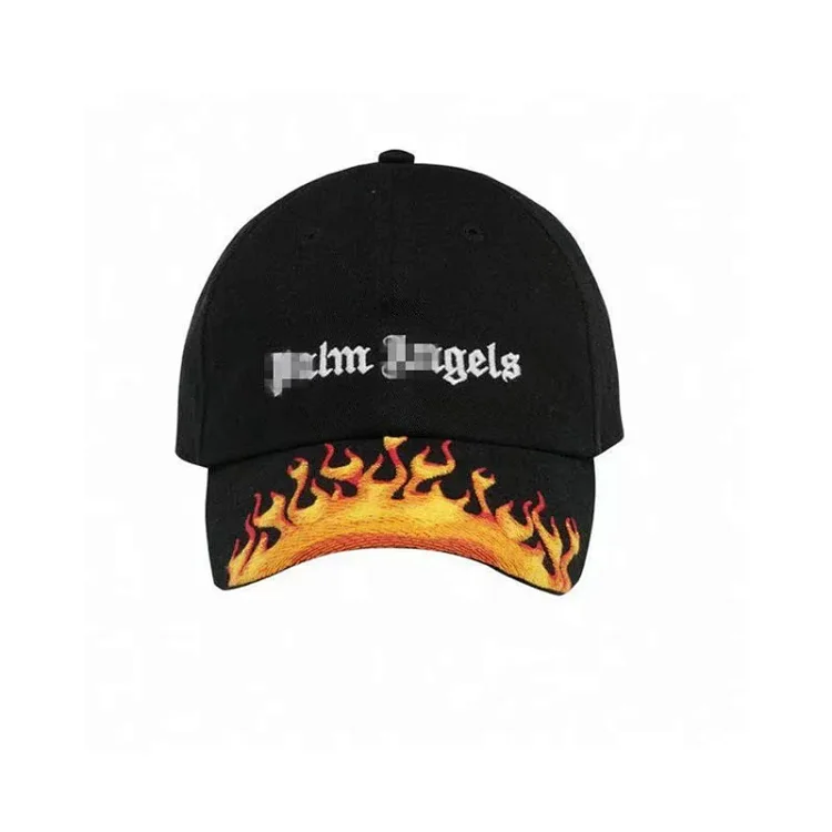 Palm Angels Palm Flame Curved Brim Cap
