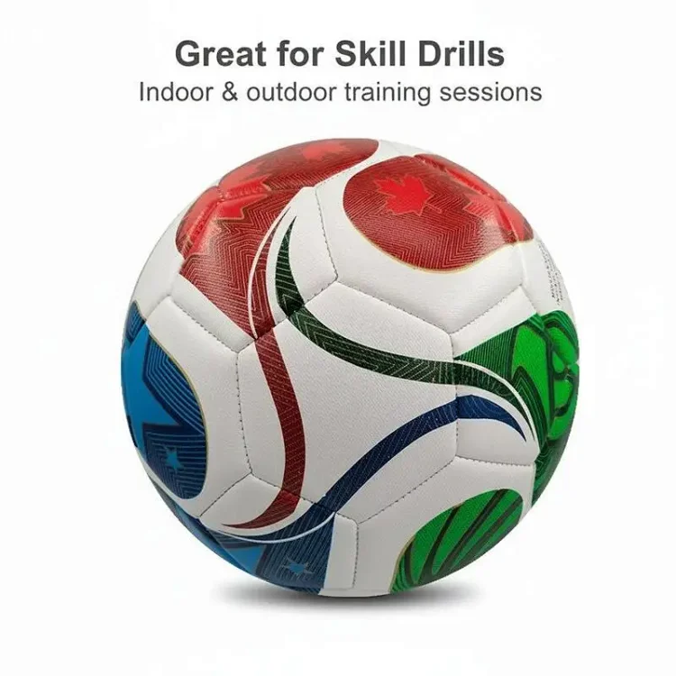 2026USACanadaWorldCupNosize5machine-sewnPUfootball