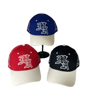 AMIRI Letter Embroidery Color-Block Baseball Cap