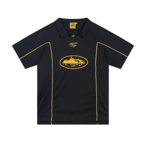 2026 New CORTEIZ Color Block Jersey Polo T-Shirt