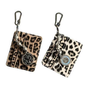 Cleanfit New Leopard Print Waist Card Holder