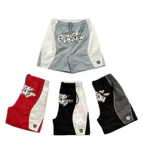 Brokenplanet Color-Contrast Logo Letter Shorts