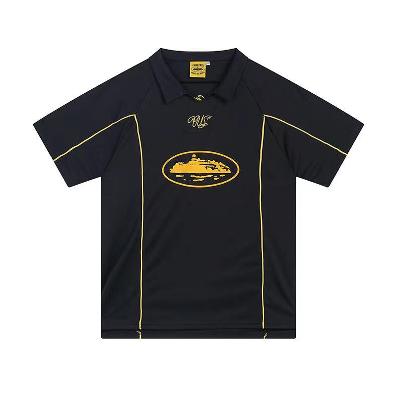 2026 New CORTEIZ Color Block Jersey Polo T-Shirt