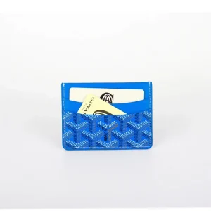 Goyard Genuine Leather Card Holder (with Box and Card)