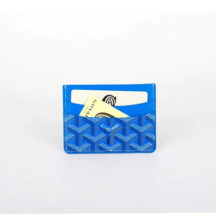 Goyard Genuine Leather Card Holder (with Box and Card)
