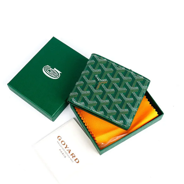 Goyard New Genuine Leather Multi-Function Slim Wallet