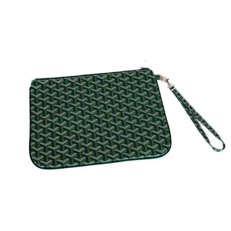 Goyard New Genuine Leather Classic Hand Envelope Clutch