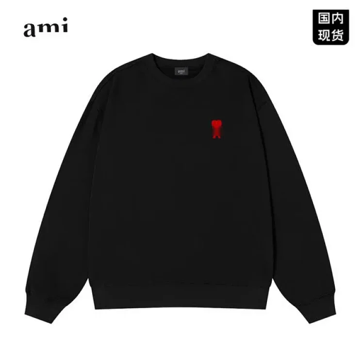 A-mi Heart Embroidered Sweatshirt