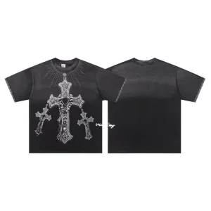 ValeValley Cross Print T-Shirt