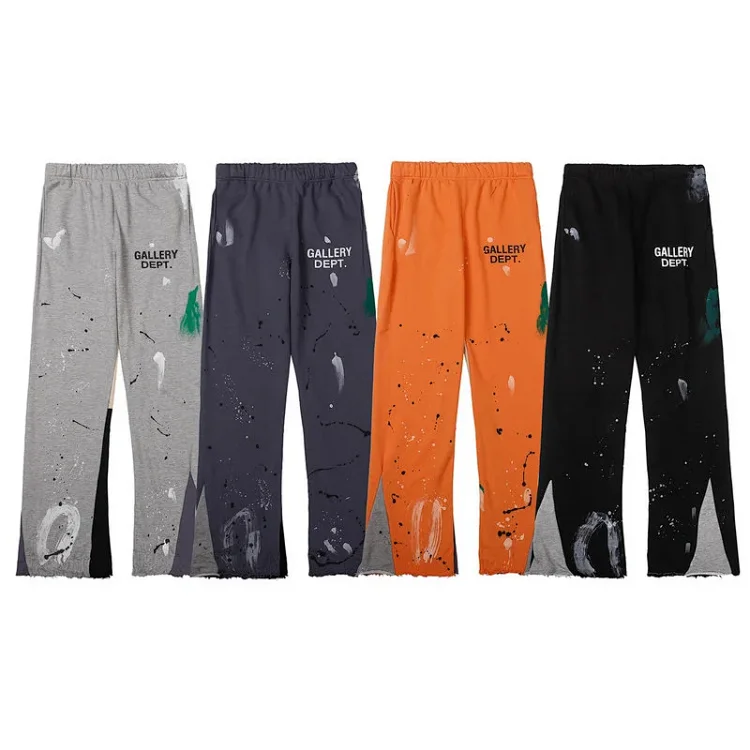 GALLERY Splash Graffiti Straight Leg Pants