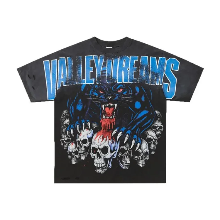 ValeValley American Streetwear High Fashion T-Shirt