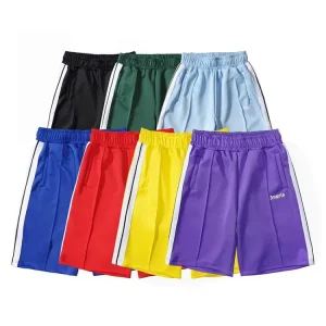 Palm Angels Rainbow Stripe Sports Shorts