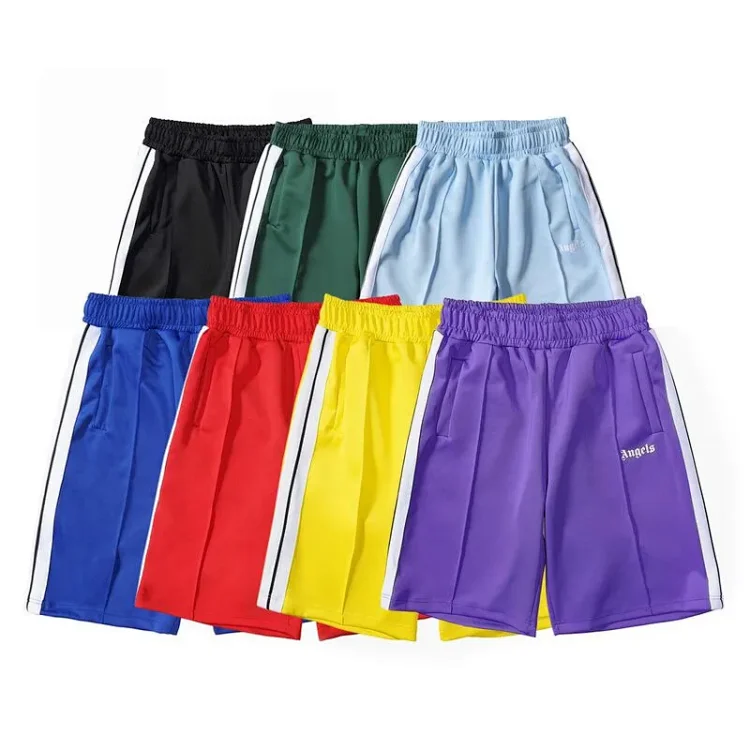 Palm Angels Rainbow Stripe Sports Shorts